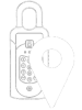 locate-key-safe-vector locate key safe graphic